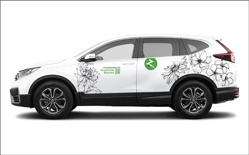 Zipcar has launched a donation drive through Sept. 30 to benefit Southside Blooms on Chicago's South Side