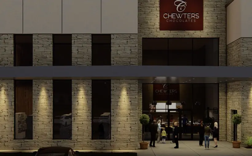 Canadian Chocolate Company Chewters Building public-view plant in Rockwall
