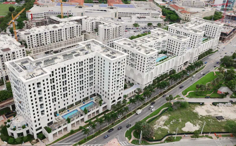 Hines Global Income Trust has acquired Gables Station apartment community in Coral Gables, FL, for $430 million.