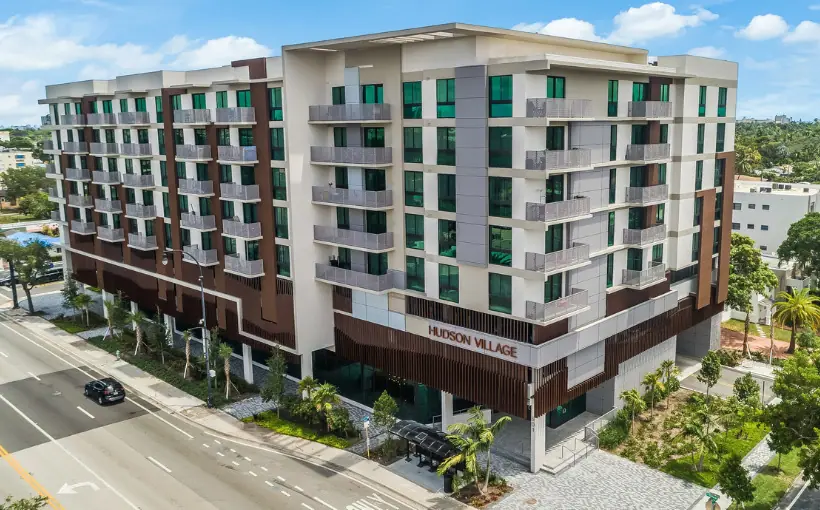 The Housing Trust Group has completed a $36-million residential high rise with 96 affordable apartments in Hollywood, FL.