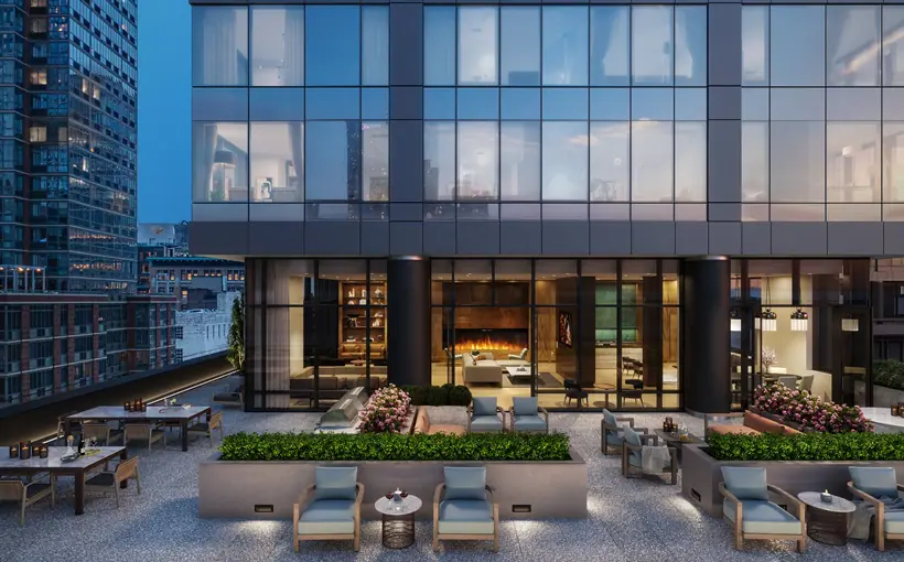 NY 3Eleven common lounge Douglaston Development