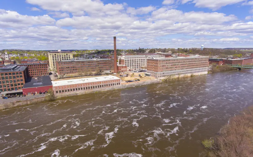 The Pacific Mills Wool Complex in Lawrence, MA has been transformed into a mixed-income, affordable housing complex named Pac10 Lofts.
