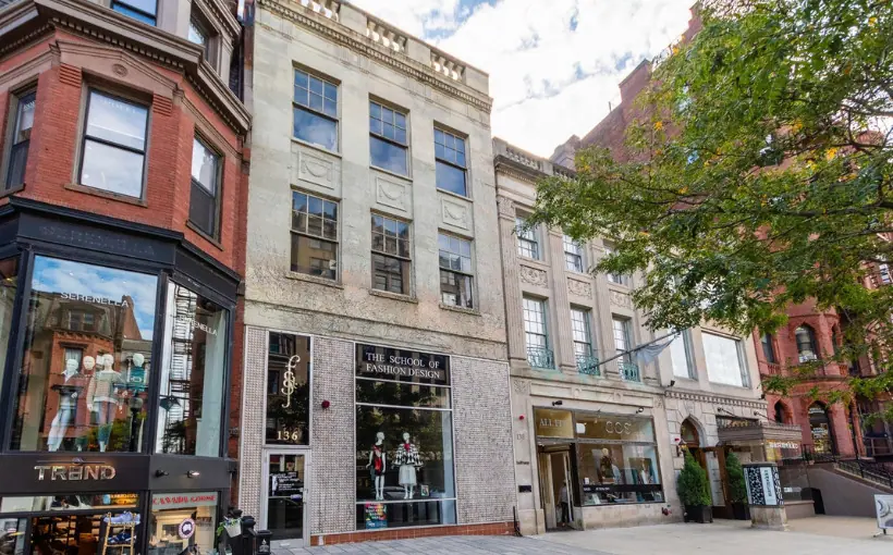 The School of Fashion Design has sold 136 Newbury Street in Boston, MA for $7.6 million.