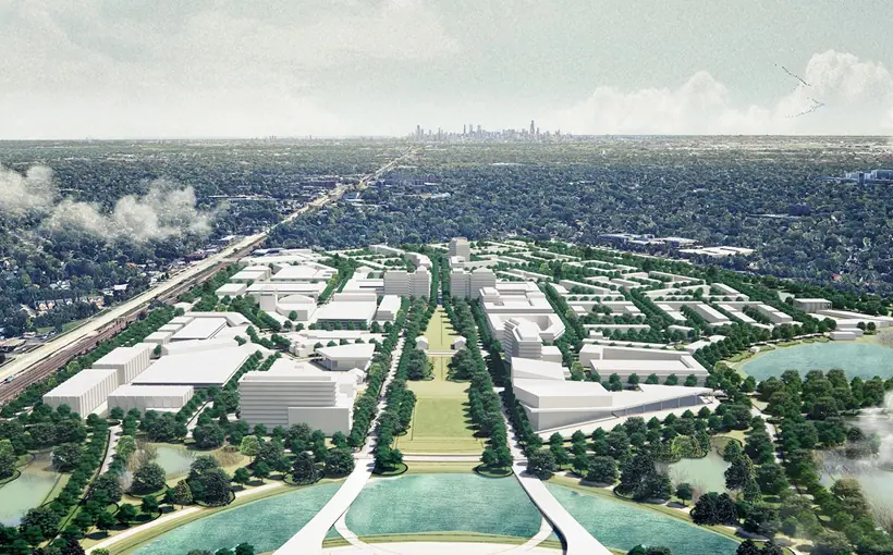 The Chicago Bears' proposed redevelopment of the fortmer Arlington Park racecourse would be a $5-billion mixed-use project