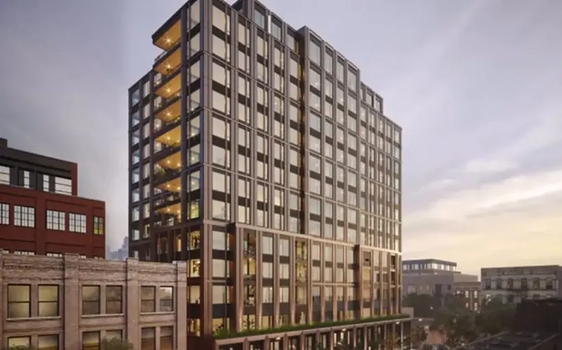 Construction has begun on Embry, a 16-story residential condominium tower in Chicago’s West Loop neighborhood.