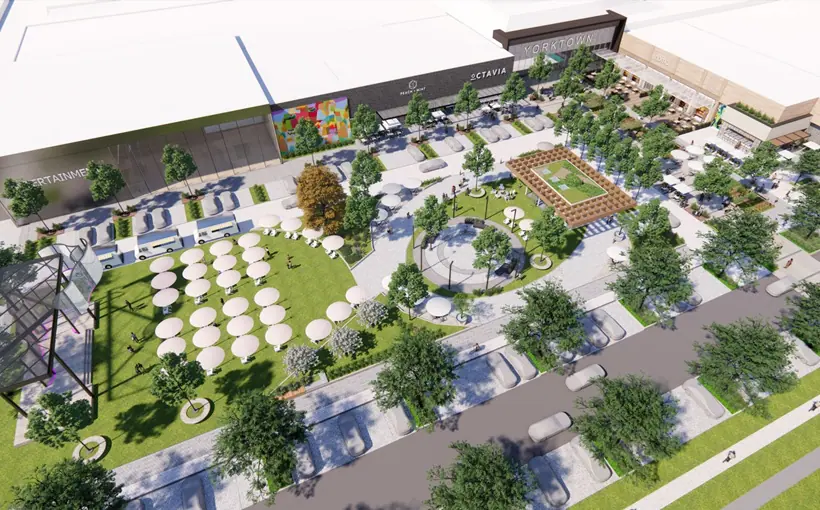 The former Carson's anchor store at Yorktown Center in Lombard, IL will be redeveloped for mixed-use