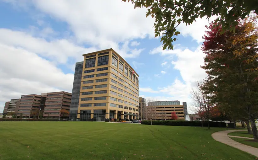 Pointe O'Hare in Rosemont, IL is part of a $3.3-billion office portfolio Blackstone acquired in 2015