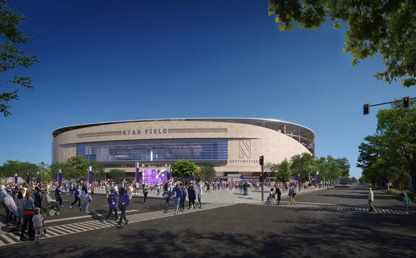 CHI Ryan Field rendering Northwestern University