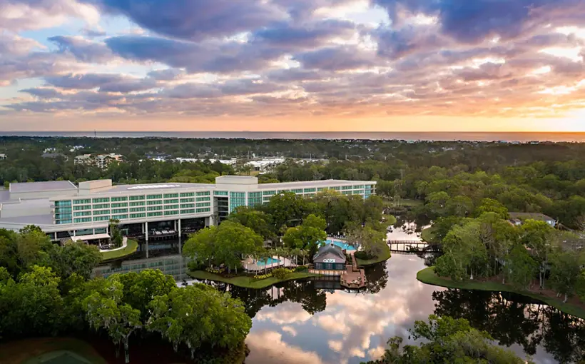 The Sawgrass Marriott Golf Resort & Spa in Pointe Vedra Beach, FL is one of 25 luxury hotels owned by Watermark Lodging Trust