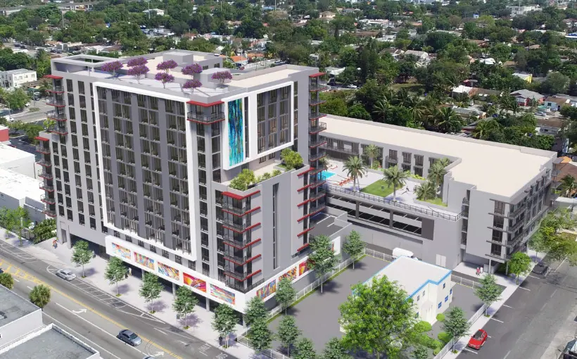 Neology Life Development Group has secured $57.5 million in construction financing for Fourteen Residences Allapattah apartment tower in Miami, FL.