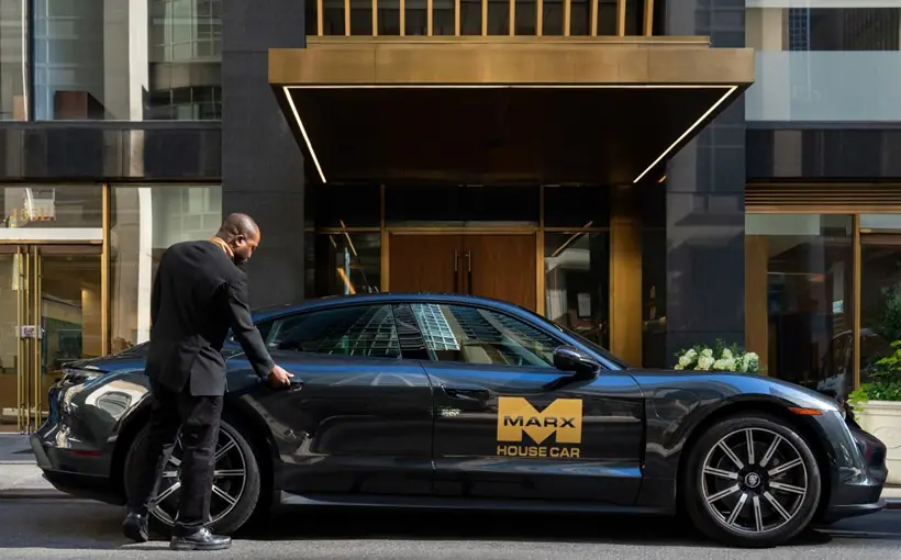 Tenants at Marx Realty's 10 Grand Central office tower in Midtown Manhattan now have access to an electric house car made by Porsche
