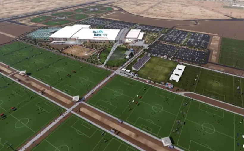 Three new hotels are being built by commercial real estate developer Tharaldson Hospitality. The properties will be located at Mesa's Bell Bank Park.