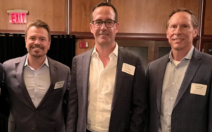 Moderator Ryan Moen with capital markets panelists Michael Tenteris and James Postweiler