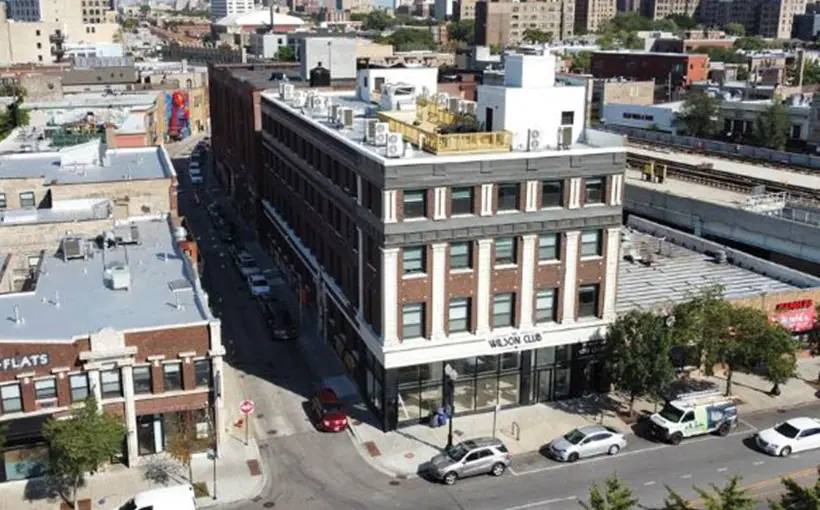The Wilson Club is a hotel converted to micro apartments in Chicago's Uptown neighborhood