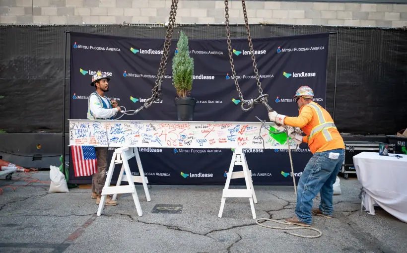 New DTLA 42-Story Residential Tower Tops Out