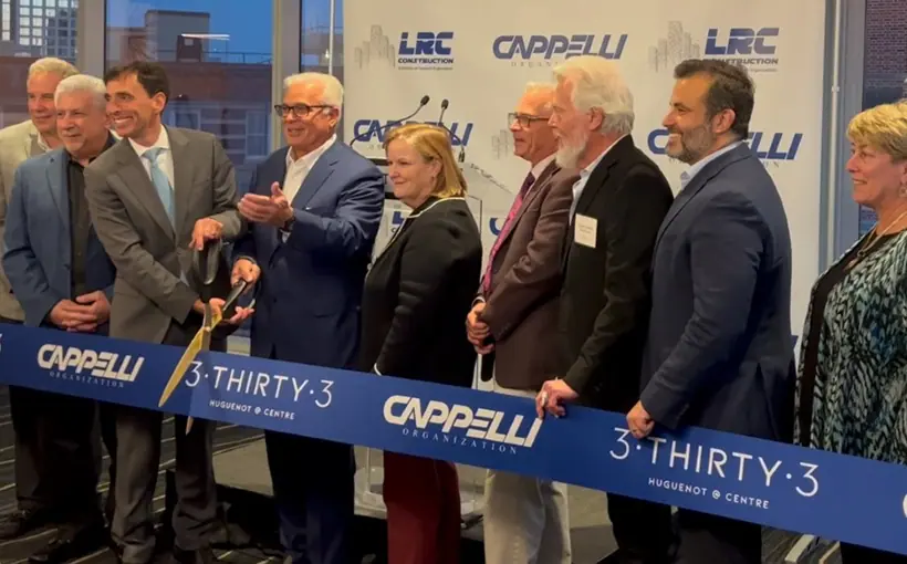 The Cappelli Organization cut the ribbon at 3THIRTY3, a luxury apartment tower in New Rochelle, NY