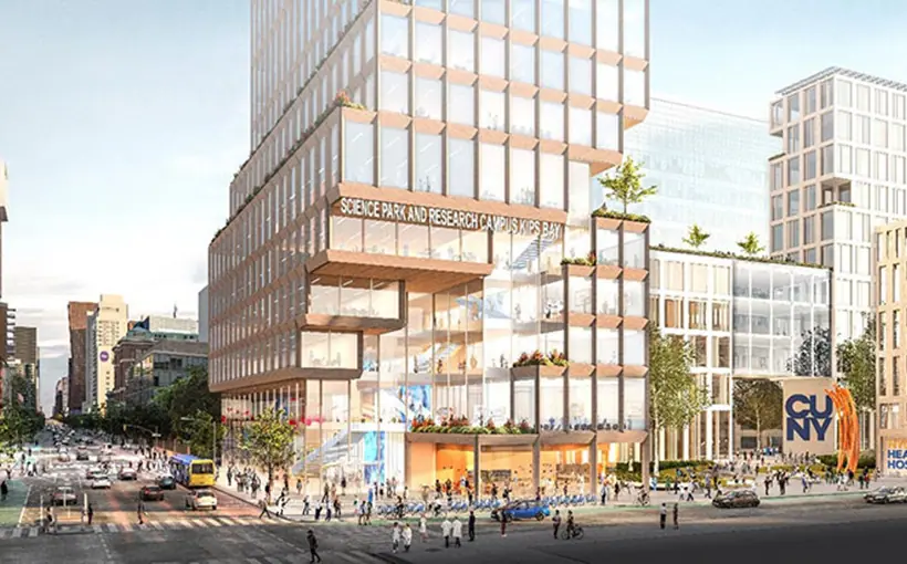 Science Park and Research Campus Kips Bay, a project announced by New York City and State, will transform an entire city block