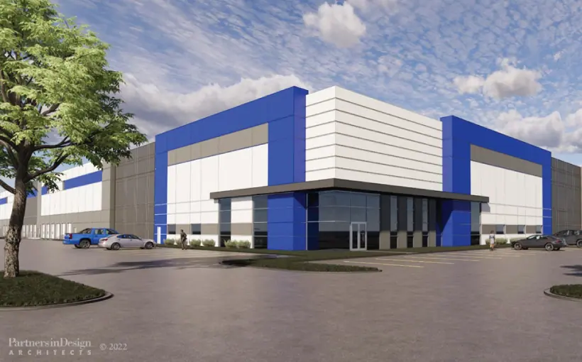 CHI General Mills warehouse rendering Scanell Properties Belvidere IL