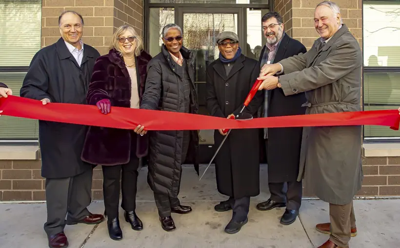 CHI Schiller Place Ribbon-Cutting November 2022 Structured Development Evergreen Real Estate Group