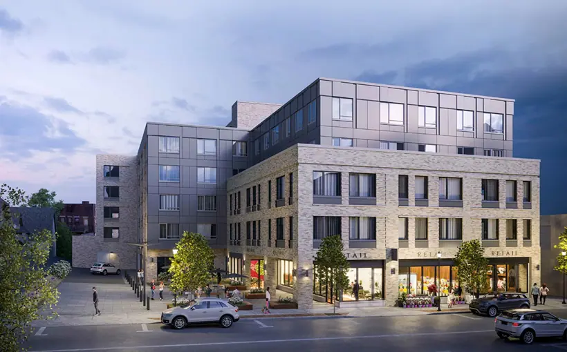 A development site at 65 Church Street in Montclair will give rise to 74 apartments