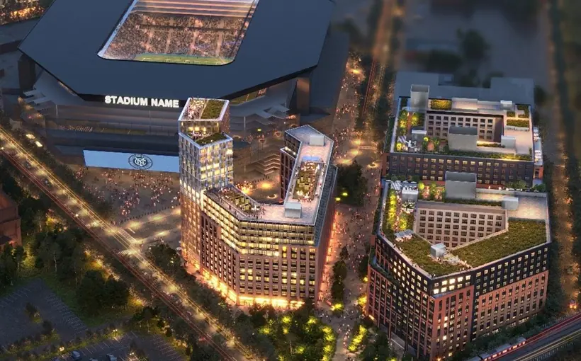 NY New York Football Club soccer stadium rendering Willets Point Queens