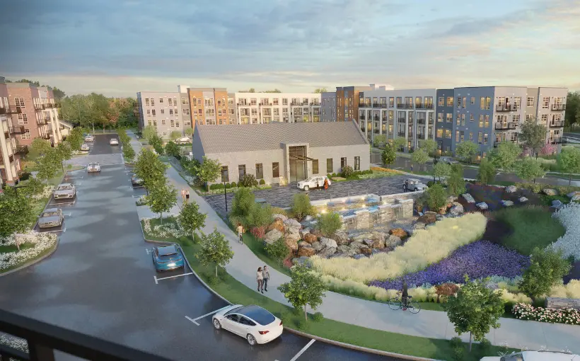 The Goldstar Group has secured a $83.7-million loan build the Residences at East Church apartments located at 605 East Church Street in Frederick, MD.