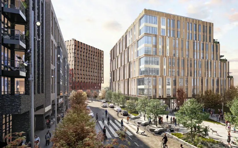 The Howard Hughes Corporation has broken ground on a four-story, $45.8 million medical office building located in the Lakefront District in Downtown Columbia, MD.