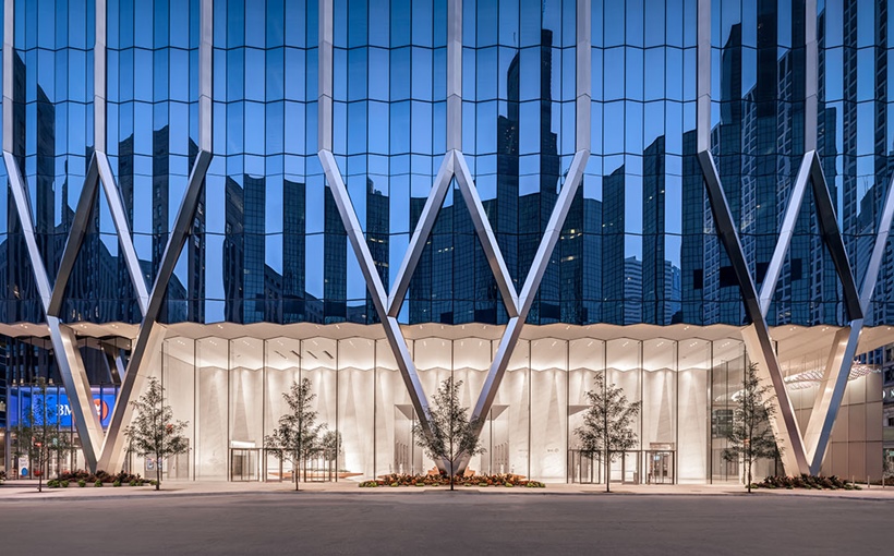 The architect, developer and contractor team behind two Chicago office towers that focus on tenant health and wellness has completed a third, 320 S. Canal St. in the West Loop