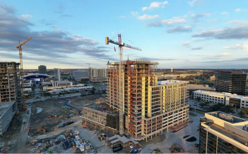 16-Story HALL Park Frisco project tops out
