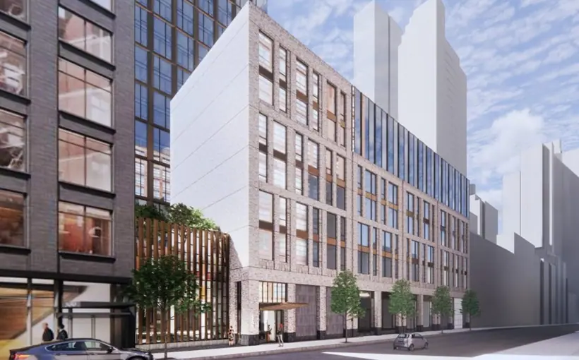 National Real Estate Advisors and Taconic Partners have topped out on an apartment and retail development in Manhattan's Midtown West