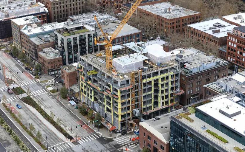New Urban Visions Waterfront Development in Seattle Tops Out