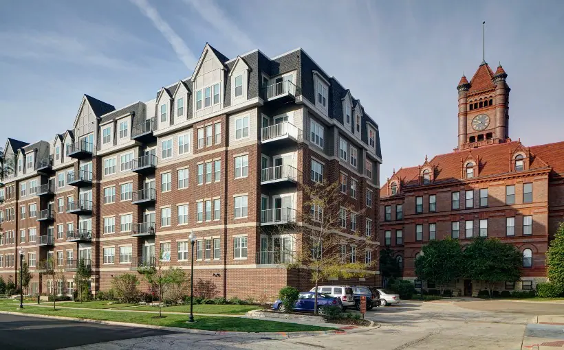 JVM Realty has acquired the Courthouse Square apartments in Wheaton, IL, marking its eighth acquisition in Illinois
