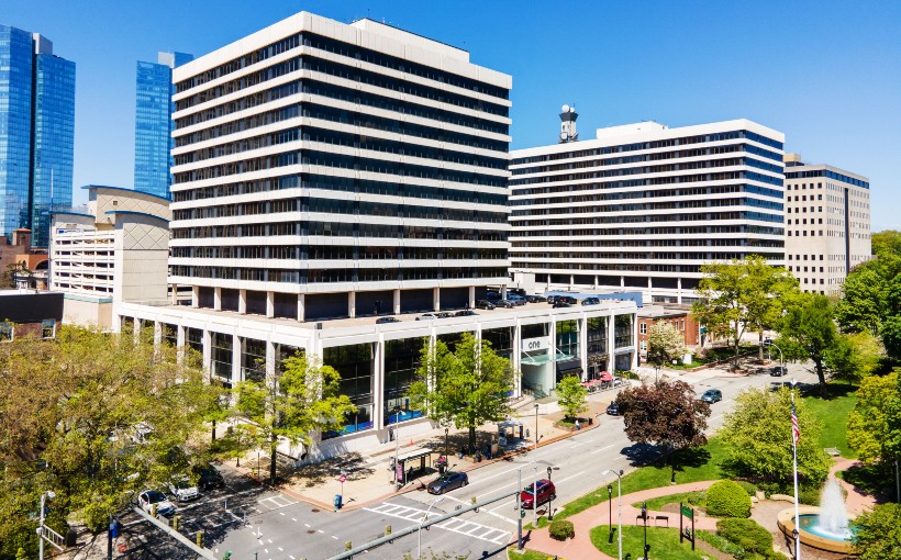 NY White Plains Plaza exterior White Plains NY