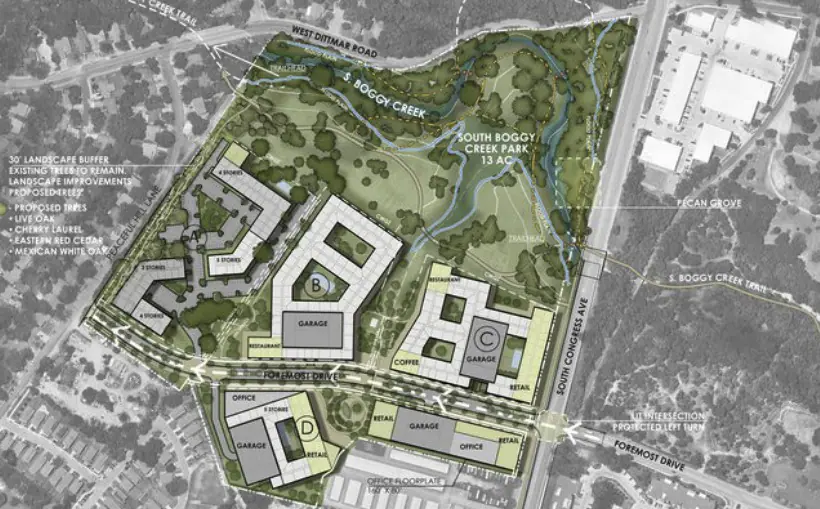 Austin Developer building mixed-use project at old junk yard site