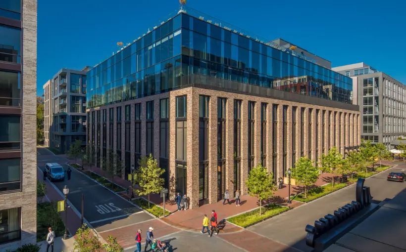 Flexible workplace company Industrious opened a new workspace at 14 Ridge Square at City Ridge in Washington, DC.