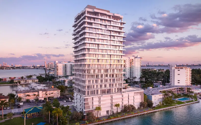 Pacific & Orient Properties, LLC has broken ground on a $75-million, 21-story waterfront condominium development in North Bay Village, FL.