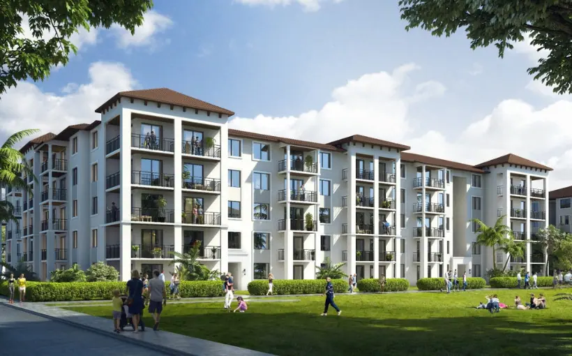 A joint venture has broken ground on the first phase of a multifamily project at the Parks at Delray mixed-use development in Delray Beach.