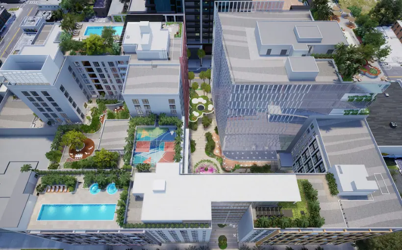 L&L Holding Company and Oak Row Equities have broken ground on The Wynwood Plaza, a one-million-square-foot mixed-use campus in Miami’s Wynwood Arts District.