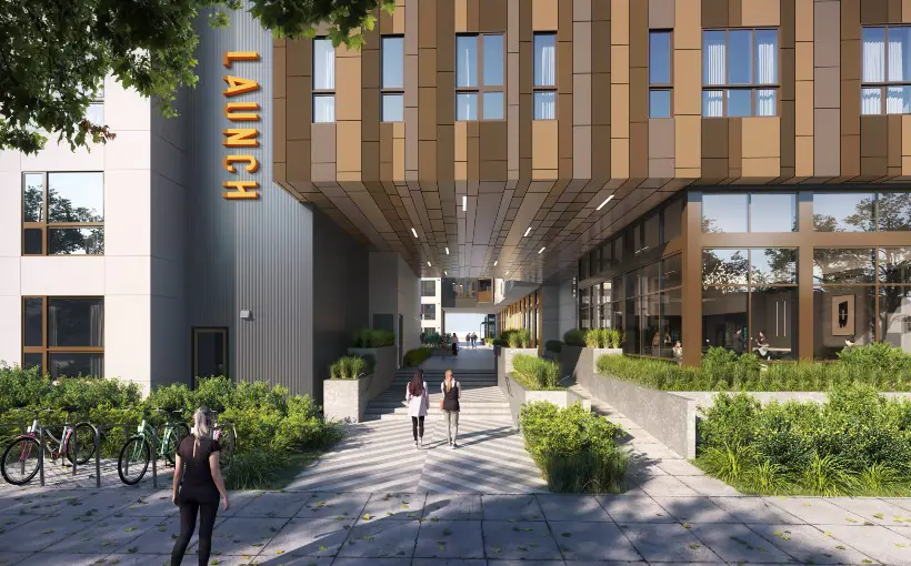 CA The Launch exterior rendering Alameda CA
