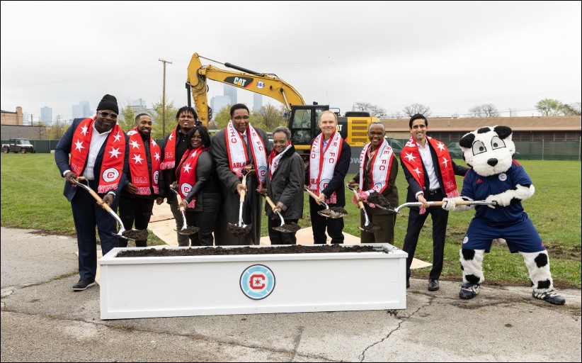 CHI Chicago Fire Training Center groundbreaking April 2023