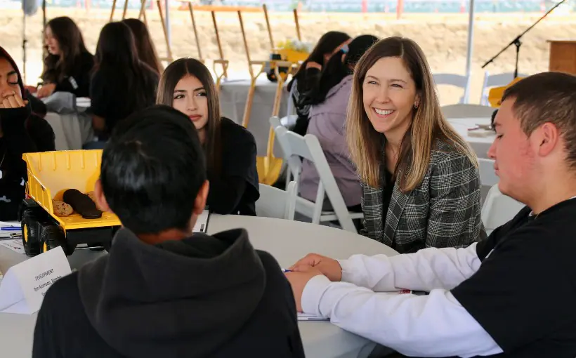 Birtcher Development broke ground on a Fontana logistics center in partnership with a program to bridge young adults to the workforce