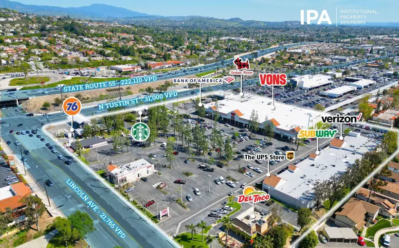 Institutional Property Advisors is marketing the sale of Nohl Plaza, a Vons-anchored shopping center in Orange, California