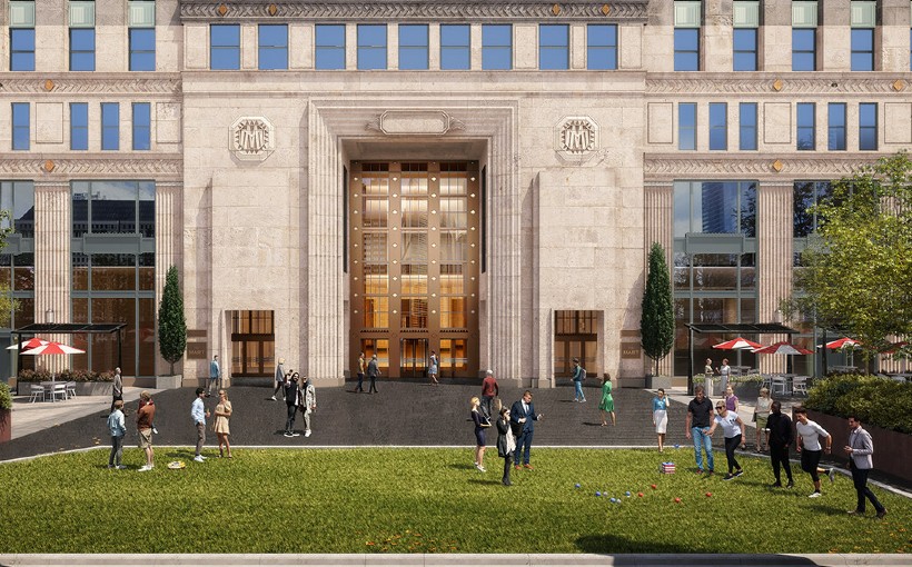 Vornado Realty Trust previewed its latest upgrades at The MART, the Chicago office property that's the nation's largest privately held commercial building