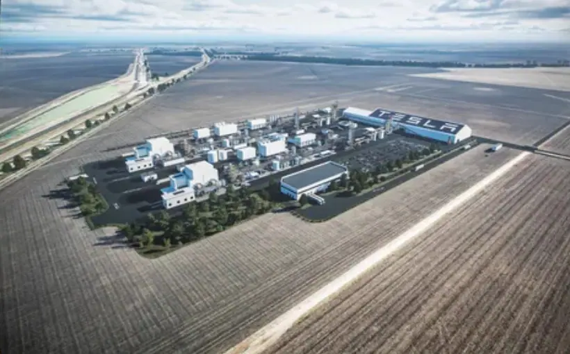 Tesla starts building $375M Corpus Christi lithium refinery