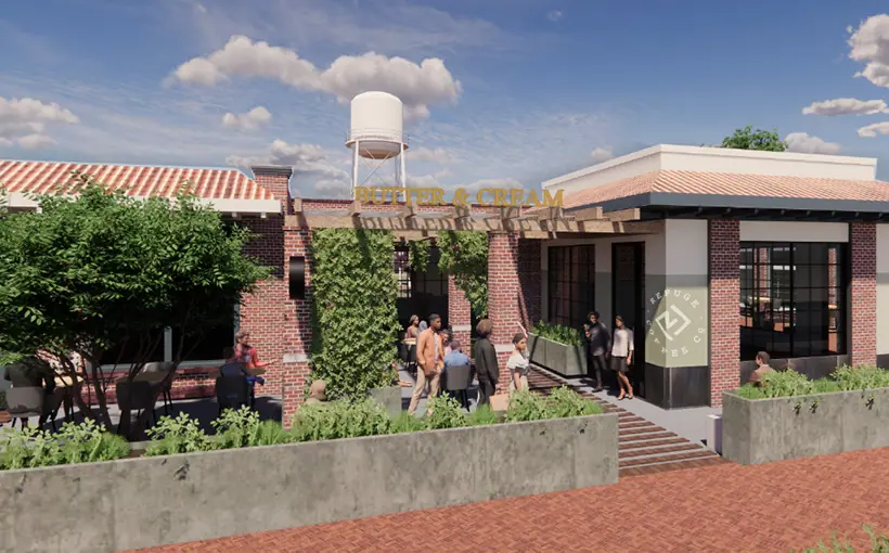 South End Norcross is building a micro food hall in the former engine building anchored by barbeque restaurant South End Smokehouse