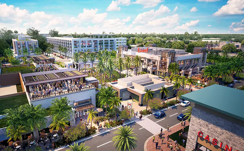 Cordish Companies and Caesars Entertainment are developing The Pomp entertainment district in Pompano Beach