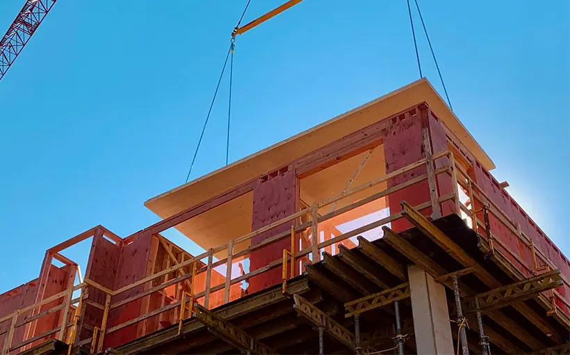 Swinerton announces the top out of Phase Two of The Joinery, a 350,000-square foot luxury apartment community developed by Space Craft