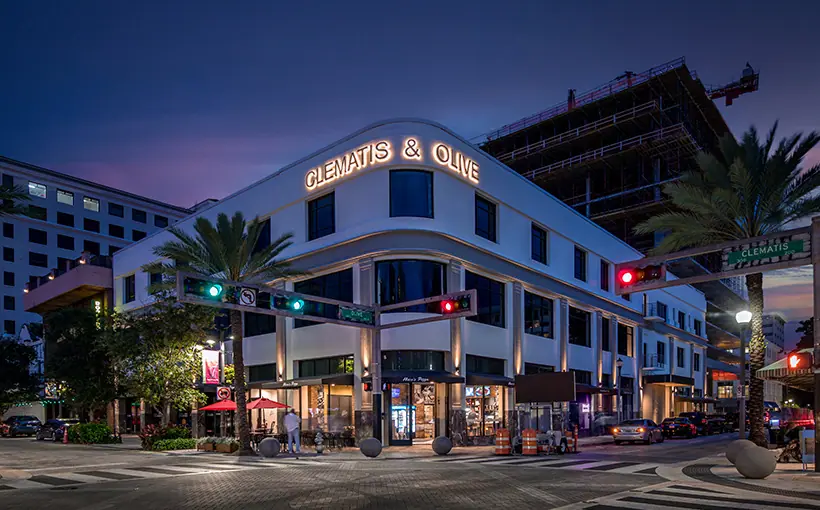 Brand Atlantic Real Estate Partners, in partnership with Wheelock Street Capital, has completed the redevelopment of 111 Olive in downtown West Palm Beach