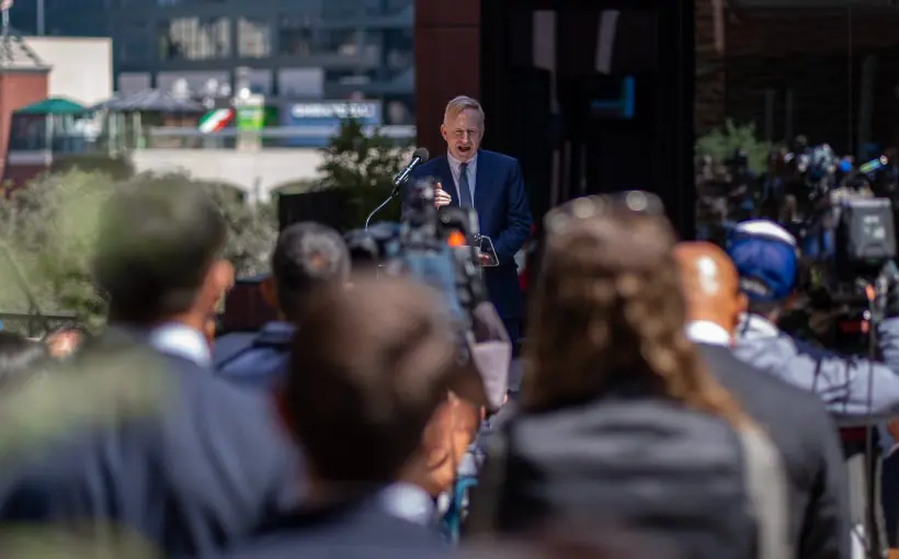 The San Francisco Giants, Tishman Speyer and the Port of San Francisco marked the opening of the first tower at the Mission Rock development.