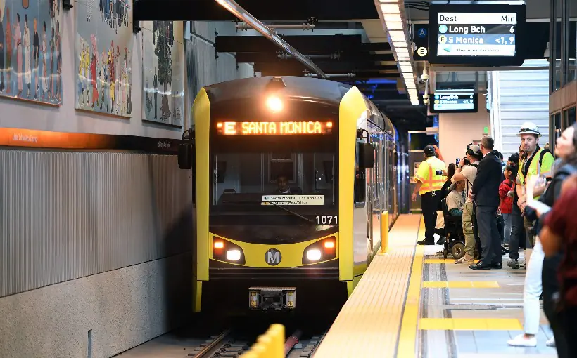 The Los Angeles County Metropolitan Transportation Authority’s Regional Connector transit project has opened, connecting four transit lines